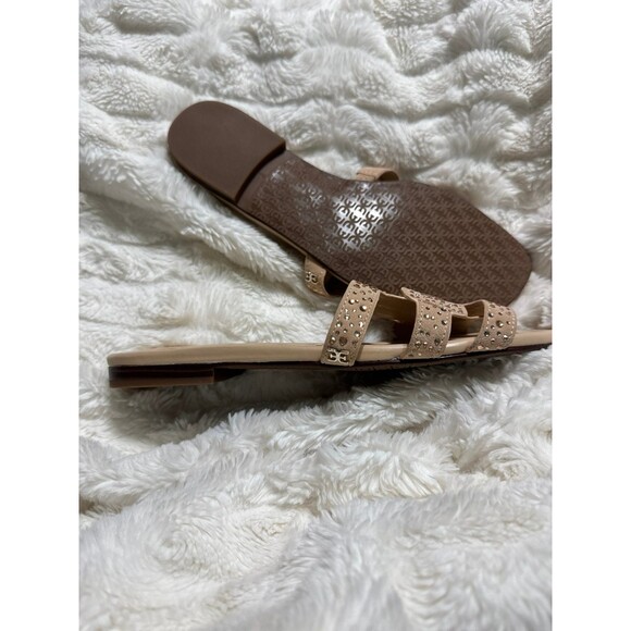 Sam Edelman Beige Embellished Slide Sandals - Picture 6 of 6
